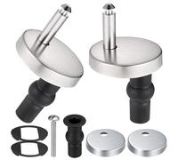 BOBOPACK 2 Pièces Abattant WC de Toilettes à Charnière Fixations, Fixation Abattant WC, Universelles Vis et Boulons pour Sièges de Toilette, avec Vis Caoutchouc Rechange