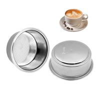 BOBOPACK 51mm Filtre à Café, Porte Filtre à Café en Acier Inoxydable 304, Filtre à Café Réutilisable en Acier Inoxydable Filtres, Convient aux Machines à Café Domestiques(Tasses Simples et Doubles)