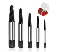 BOBOPACK 5PCs Extracteur de vis Endommagées, set professionnel pour enlever les vis écartées, cassées ou rouillées, tuyaux