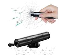 BOBOPACK Coupe Ceinture Brise Vitre, 2 en 1 Coupe Ceinture Brise Vitr avec Socle, Léger et Portable Brise Vitre Voiture, pour Une évacuation d'urgence en Cas d'enfermement dans Une Voiture(Noir)