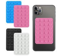 BOBOPACK Ventouse téléphone 4 pièces ventouse pour téléphone portable, ventouse en silicone, multifonctionnel ventouse pour téléphone auto-adhésif, support de téléphone antidérapant pour douche, vidéo