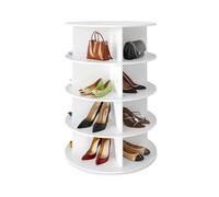 BOBORE Étagère à chaussures rotative à 360 °, carrousel rond de rangement for présentoir à chaussures rotatif, organisateur de placard à chaussures rotatif vertical for sac à main, étagère à chaussure