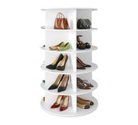 BOBORE Étagère à chaussures rotative à 360 °, carrousel rond de rangement for présentoir à chaussures rotatif, organisateur de placard à chaussures rotatif vertical for sac à main, étagère à chaussure