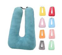 BOBORE Oreiller de voiture de voyage, oreiller de voiture de voyage pour enfants, oreiller de voiture pour dormir, coussin de soutien de la tête et du corps, oreiller en forme de U pour les voyages,