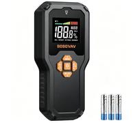 BOBOVAV Humidimètre Numérique Bois Non Destructif,4 Modes,Profondeur 50,8mm,Lampe,Écran 3 Couleurs Alarme,Mémoire 15,℃/℉,Testeur D'humidité Mur ±4%,Détecteur D'humidité,pour Bois,Cloison Sèche