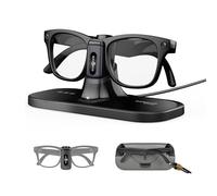 BOBOVR CG2 Station de Charge Compatible avec Ray-Ban Meta (Wayfarer/Headliner/Skyler) Oakley HSTN-Magnétique de Bureau Clip Batterie Portable,Chargeur pour Lunettes Intelligentes avec étui De Voyage