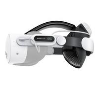 BOBOVR E3 Pro Sangle de Tête, Compatible avec Meta Quest 3/Quest 3S Accessoire,Batterie de Charge Rapide échangeable à Chaud de 10 000 mAh et Extension Audio 3,5 mm blanc G