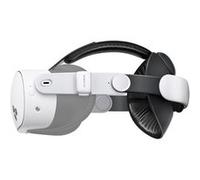 BOBOVR E3 Sangle de Tête, Compatible avec Meta Quest 3/Quest 3S Accessoire,Système d'équilibrage arrière, Bloc de Poids réglable de 70g blanc G