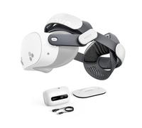 BOBOVR M3 Pro+ Sangle de Tête, Compatible avec Meta Quest 3/Quest 3S Accessoire, Modes Dual Halo et Elite Fit,Molettes de Réglage Avant et Arière,Pression Faciale Réduite