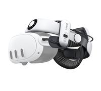 BOBOVR S3 Pro Sangle de Tête, Compatible avec Meta Quest 3/Quest 3S Accessoire,Tête de climatisation et Batterie 10000 mah Remplaçable à Chaud