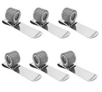 BOBOZHONG Clip de Poche pour Stylo,6PCS métal Pen Holder Simple Porte-styloen Métal,Pinces à Crayons avec Clip Réglables Stylos avec Boucle à Ressort pour Bureau,Médecins,Infirmières(2 modèles)