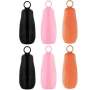 BOBOZHONG Couvertures élastiques pour la Protection de la Sortie, 6pcs Couvoirs de Bouteille en Silicone, Coque élastique de Voyage en Plein air pour Les Bouteilles de Douche de shampooin