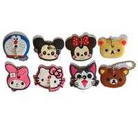 BOBOZHONG Couvre-clés de Dessin animé,8 Styles de Dessin animé Animaux Mignons Porte-clés Couvercle de clé Porte-clés en Silicone Porte-clés K