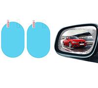 BOBOZHONG Film de rétroviseur de Voiture 2 Pcs Film Anti-buée étanche Autocollant Protecteur Anti-buée pour Voir Le rétroviseur extérieur clairement Les Jours de Pluie pour Les Voitures Camions Motos