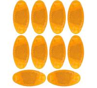 BOBOZHONG Réflecteurs de vélos,10 PCS Réflecteurs pour Rayon Vélo,Catadioptre Velo Roue,Catadioptre Velo Reflecteur Réflecteur de Vélo pour La Conduite Nocturne de Roue de Vélo(Jaune)