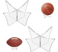 BOBOZHONG Support de Balle en Acrylique, 2 pièces, Transparent, pour Souvenirs, Diverses Balles Sportives