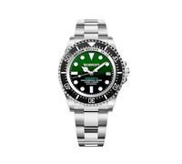 Bobroff Tabarca - Professional Montre de plongée automatique pour hommes, 1000 m, vert, 44MM, Helium Valve BF002