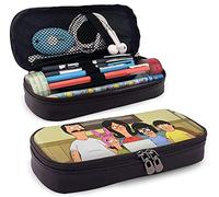 Bob's Burgers Trousse à crayons en cuir avec fermeture éclair pour l'école, le travail et le bureau