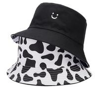 Bobs Chapeau Réversible Bob Homme Chapeau Soleil Bob Femme Anti-UV Bucket Hat Pliable Bob Chapeau Femme Soleil Seau Chapeau Pêche Chapeau de Soleil Femmes Hommes (FR/ES, Alpha/Lettres, M, L, Noir)
