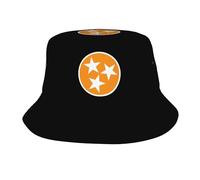 Bobs Drapeau À Étoile Orange du Tennessee Pliable Chapeau De Soleil Loisirs Casquettes Visières pour Vacances Voyage Camping