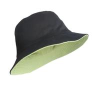 Bobs Homme Chapeau Bob Réversible for Homme Et Femme, Grande Taille, Style Pêcheur, Style Hip-hop, Tendance(Black and Green,XXL 63-64cm)