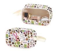 Bob's Louise Trousse de maquillage transparente en cuir synthétique avec poignée Inscription I Can Smell Fear On You, Smell Fear PU, Non