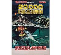 BOBSLA Poster 20 000 Lieues Sous La Mer Vintage Film Série Affiche Mur Art Toile Peinture Décor Art Décor À La Maison 50X70Cm Pas De Cadre