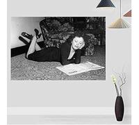 BOBSLA Poster Édith Piaf Musique Chanteur Affiche Photo Portrait Photos Affiches Et Gravures Mur Art Toile Peinture Décor À La Maison 50X70Cm Pas De Cadre