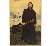 BOBSLA Poster Johnny Cash Rock Musique Chanteur Star Affiche Photo Portrait Photos Toile Peinture Affiches Et Gravures Décor À La Maison 50X70Cm Pas De Cadre