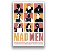 BOBSLA Poster Mad Men Affiche Vintage Émission De Télévision Affiche Mur Art Photos Affiches Et Impressions Toile Peinture Décor À La Maison 50X70Cm Pas De Cadre