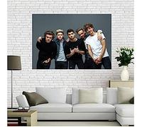 BOBSLA Poster One Direction Musique Garçon Groupe Affiche Portrait Photos Affiches Et Impressions Toile Peinture Art Mur Décor À La Maison 50X70Cm Pas De Cadre