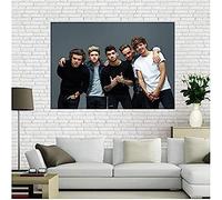 BOBSLA Poster One Direction Musique Garçon Groupe Affiche Portrait Photos Affiches Et Impressions Toile Peinture Art Mur Décor À La Maison 50X70Cm Pas De Cadre
