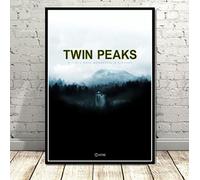 BOBSLA Poster Twin Peaks Affiche Vintage Tv Affiche Toile Peinture Décor Art Affiches Et Impressions Décor À La Maison 50X70Cm Pas De Cadre