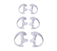 Bobury 3 Paires de Remplacement de Silicone Gel Earplug écouteurs pour Radio bidirectionnelle Air récepteur de téléphone Acoustique Walkie Talkie Casque