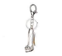 Bobury Chaussures à Talon Haut Trousseau Strass Cristal Purse Voiture Porte-clés Sac Fille Cadeau décoratif en Alliage Porte-clés