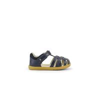 Bobux I-Walk Cross Jump - Walking - Sandale pour bébé en cuir avec fermeture auto-agrippante (Navy, Système Taille Chaussures EU, Bébé, Numérique, Moyen, 24)