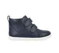 Bobux I-Walk Grass Court High Bottes en cuir avec double bande auto-adhésive, Bleu marine, 23 EU