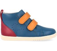 Bobux I-Walk Grass Court High Bottes en cuir avec double bande auto-adhésive, Tidal Teal Cranberry Combo, 24 EU