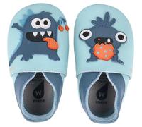 Bobux Soft Sole Messy Monster, Chaussures Premiers Pas bébé, Celestial Blue, 18-19 EU/M