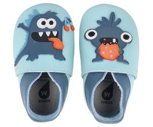 Bobux Soft Sole Messy Monster, Chaussures Premiers Pas bébé, Celestial Blue, 18-19 EU/M
