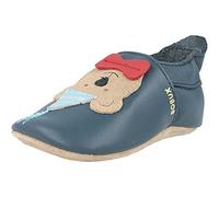 Bobux Soft Sole Party Bear Bleu (Navy) Cuir 9-15 Mois