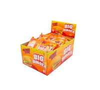Bobzo HALAL Big Burger Bonbons gélifiés - Bonbons aromatisés aux fruits et à la crème, 18 paquets de 28 g - Friandises fantaisie en forme de nourriture, cadeaux de fête amusants, collations pour