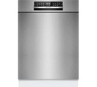 Bosch SMU6ECS12E Série 6 Lave-vaisselle encastrable sous plan de travail, Home Connect, zone extra propre : lavage intensif pour la saleté la plus difficile, assistant de lavage, acier, 60 cm