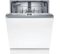 Bosch SBV4ETX08E, série 4, Smart XXL, Lave-vaisselle, entièrement intégré, 60 cm, avec panier à couverts, avec assistant de programme, très silencieux, Rackmatic, ouverture automatique de la porte