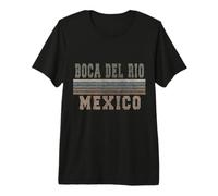 Boca Del Rio Mexique rétro T-Shirt Haut de Gamme
