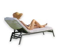 Boca Terry Housse de Chaise Longue en Coton éponge Serviette de Chaise de Plage Serviette de Plage ajustée Blanc