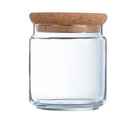 6X Bocal En Verre Luminarc Pure 0,75 Cl Avec Bouchon En Liège