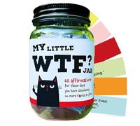 Bocal à affirmations humoristiques - 60 cartes de citations inspirantes pour prendre soin de soi, cadeau anti-stress, décoration de bureau humoristique, cartes d'affirmations positives (1Pc)