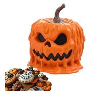 Bocal à bonbons d'Halloween - Récipient à biscuits d'Halloween | Boîte à biscuits en résine avec couvercle hermétique | Bocaux alimentaires décoratifs, décoration créative sur le thème de l'automne