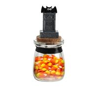 Bocal à Bonbons Effrayant - Récipients de Stockage Alimentaire - Boîte à Bonbons Ludique pour Table à Manger Cheminée Chambre Fête Maison Hantée et Dessus de Meuble